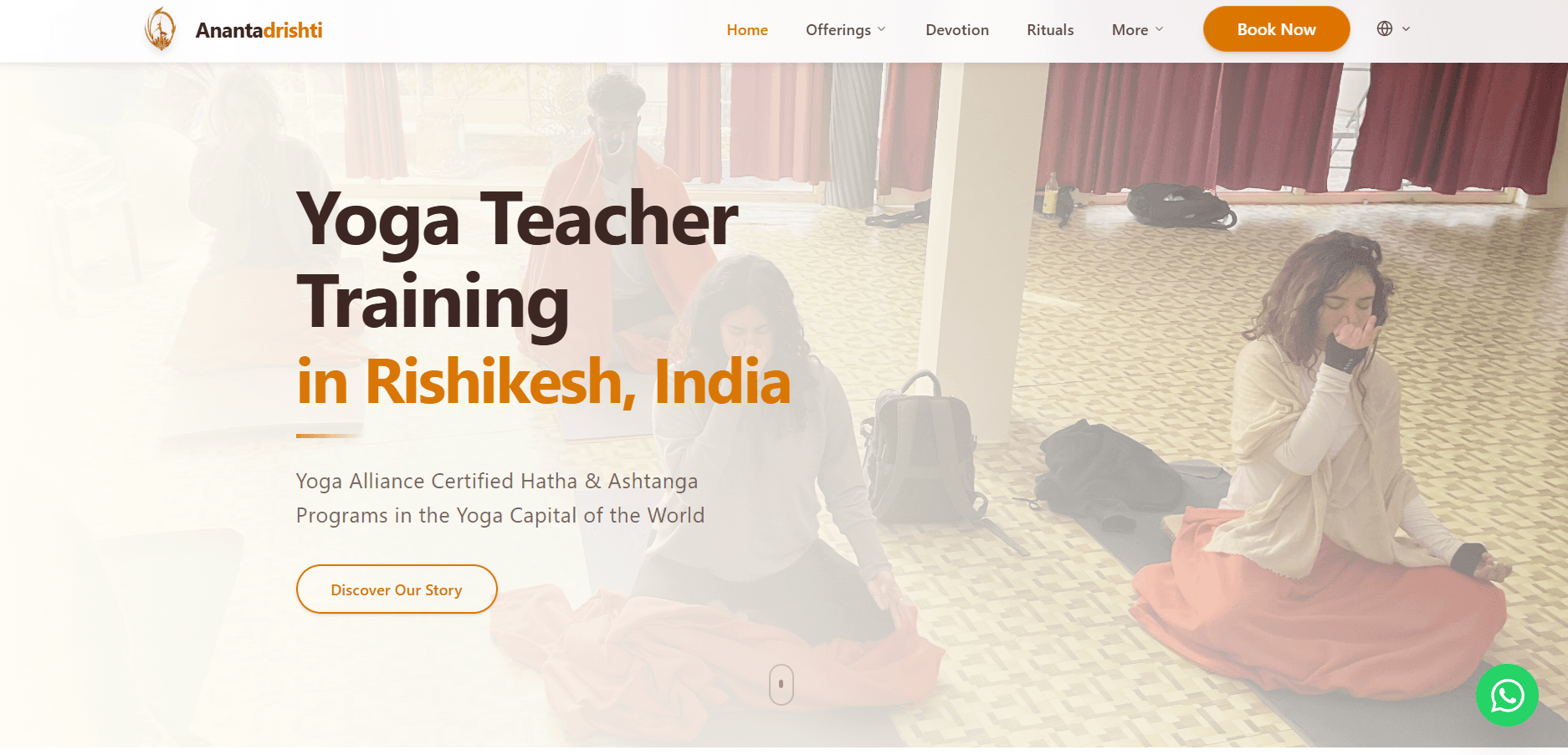 Anantadrishti Yoga — website built by YogaSEO
